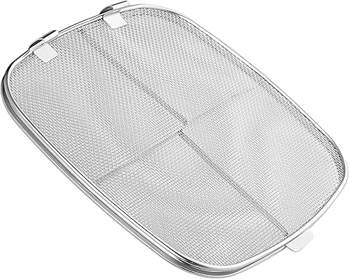 Miniatura 7 de GeeRic Protector contra salpicaduras de acero inoxidable compatible con Ninja Foodi AG300AG300CAG301CAG302AG400, pantalla de salpicaduras de