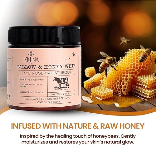 Miniatura 3 de Sarga de carne batida para la piel  100% alimentado con pasto  Hidratante totalmente natural para rostro y cuerpo  Rico en vitaminas A, D, E y K