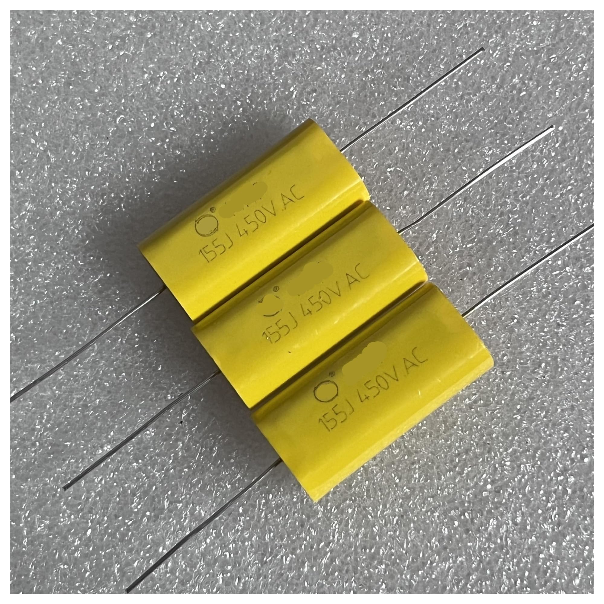 LEOTNNDQ 1pcs M K P Series 1.5UF 155J 450V AC Copper Foot Protection Film Capacitors