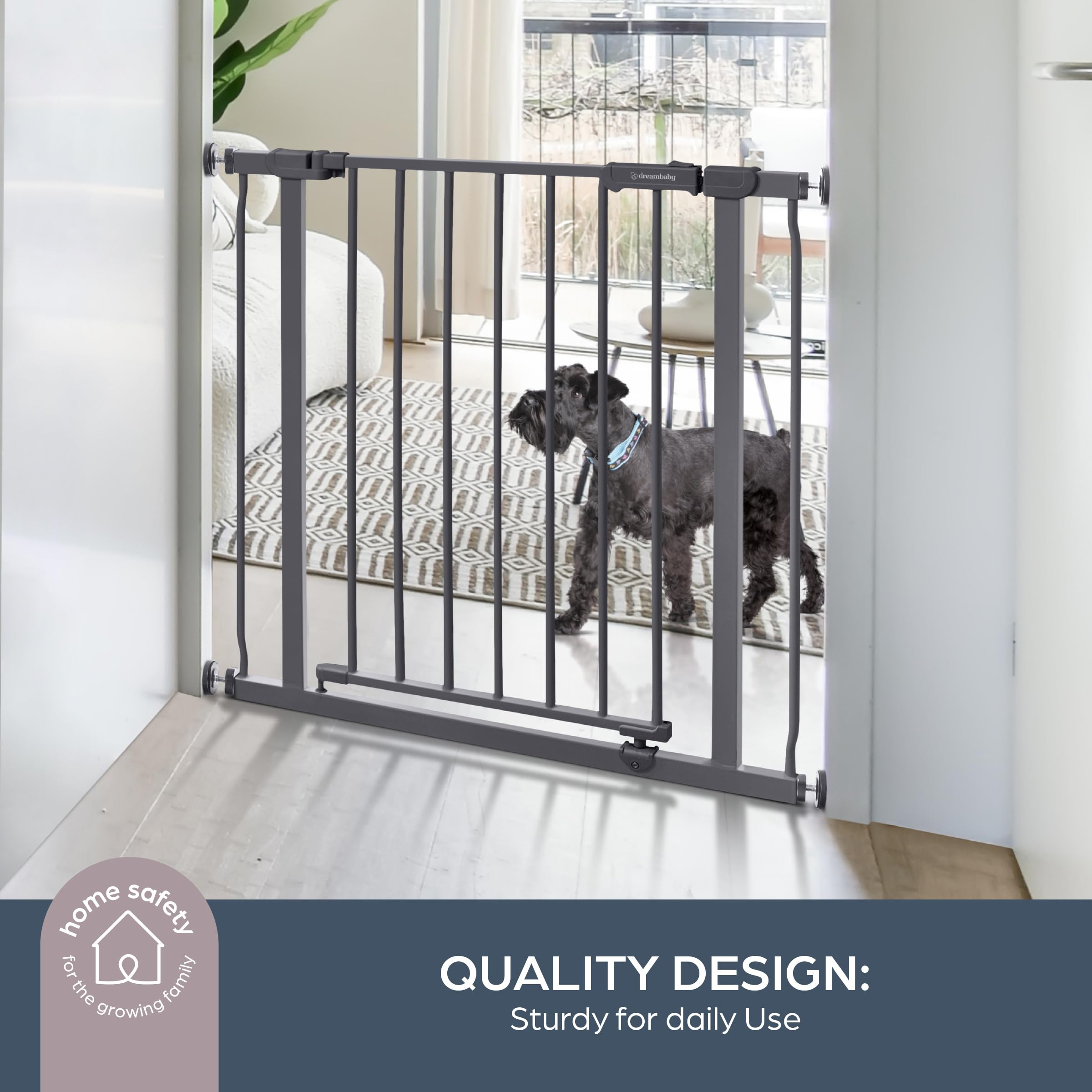 Dreambaby Ava - Cancelletto di sicurezza, colore: Carbone