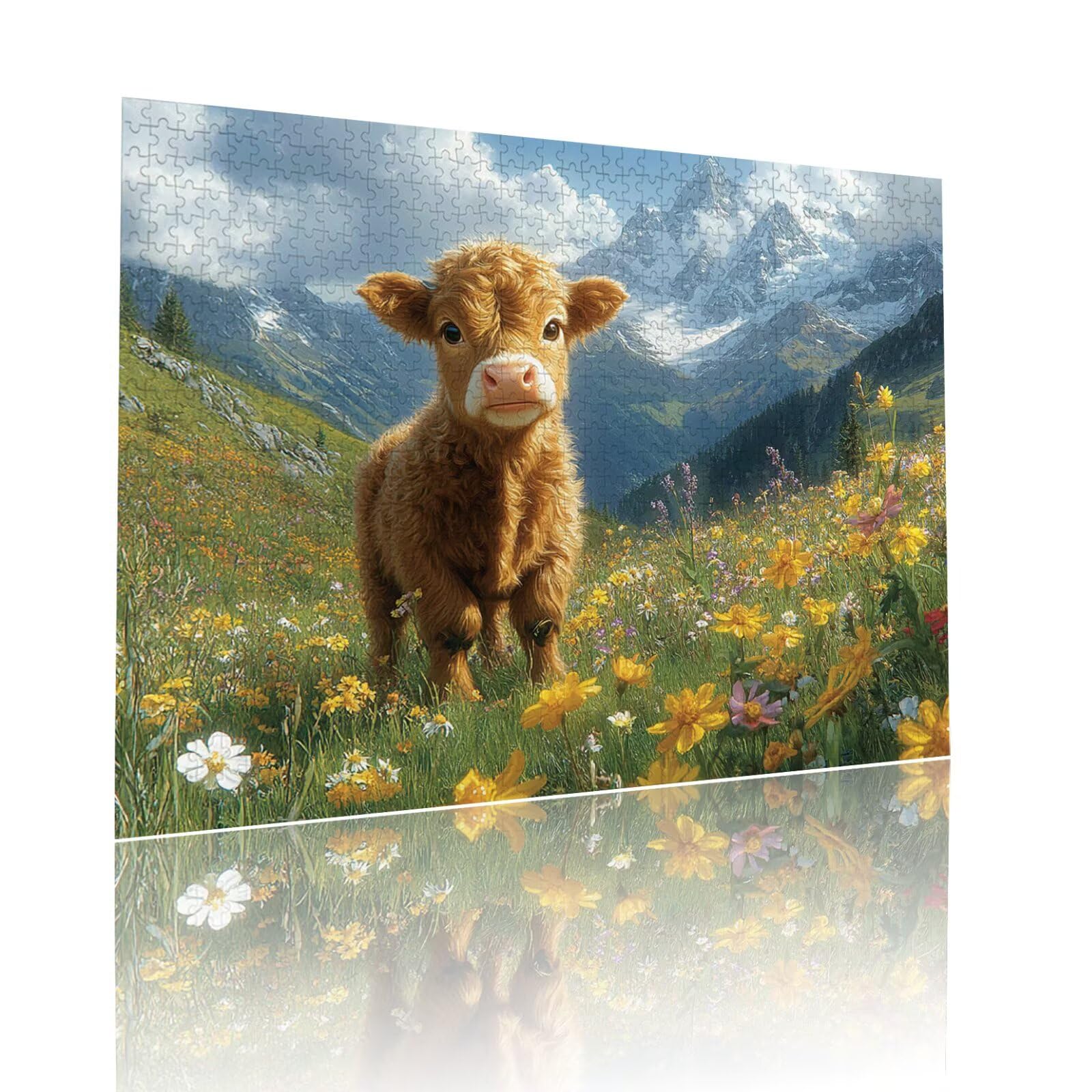 Puzzle Erwachsene 2000 Teile Ochse Landschaft Educa Jigsaw für Kinder ab 8 Jahren Mädchen Jungen, Erwachsene Impossible Klassische Puzzles Schwer, Anspruchsvoll Spielspaß, Als Geschenke 70x99cm t-762