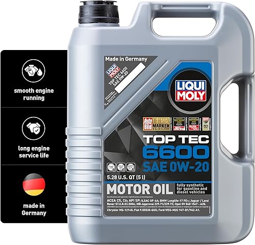 Liqui Moly 22046 Top Tec 6600 SAE 0W-20 Aceite de motor sintético, 5 litros