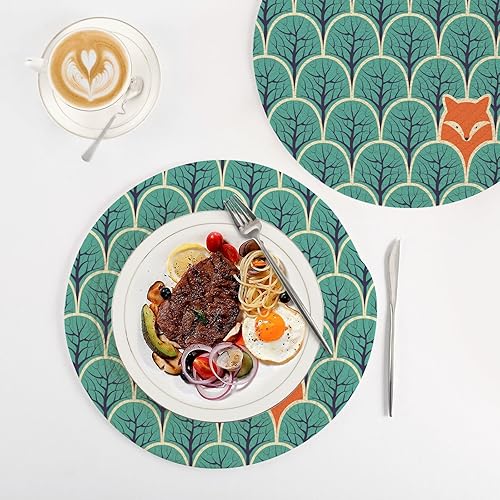 Miniatura 4 de Hot Pad - Salvamanteles de zorro en un bosque extra grande para ollas y sartenes calientes de 15 pulgadas, tejido de hilo de algodón, soportes para