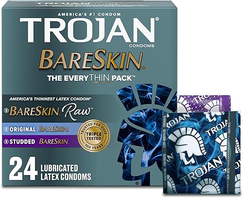 Miniatura 17 de Trojan Bareskin Raw - Condones lubricados, 24