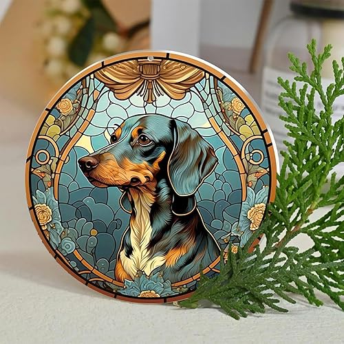 Miniatura 7 de Adorno de Navidad de perro salchicha 2023  Regalos de perro salchicha para mujeres amantes del perro salchicha, adornos de perro salchicha para