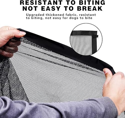 Miniatura 2 de Puertas para perros para casa, portones plegables portátiles para mascotas, puerta mágica de malla para interiores para escaleras y puertas, 29.52 x