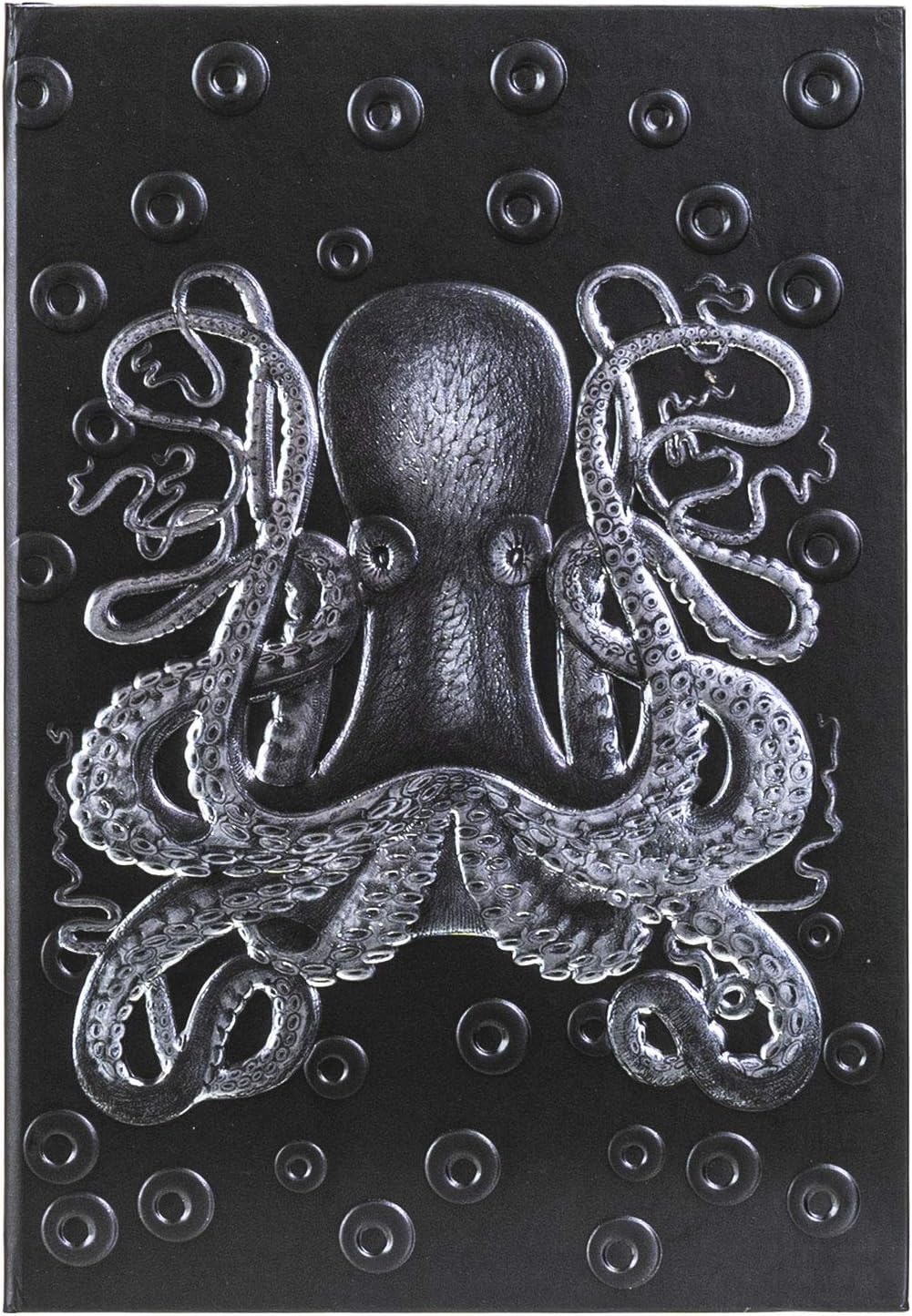 Ebros Gift Fantasy Necromancy Alchemy Kraken Sea Monster Titan Octopus Skull Journal Embossed Blank Page Hardcover Journal Book with Bookmarking Ribbon 8.25"x5.75"
