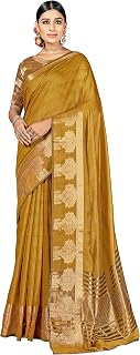 Sarees For Women Indian Diwali Bollywood Cotton Art Silk Saree Woven Gift Sari & Unstitched Blouse