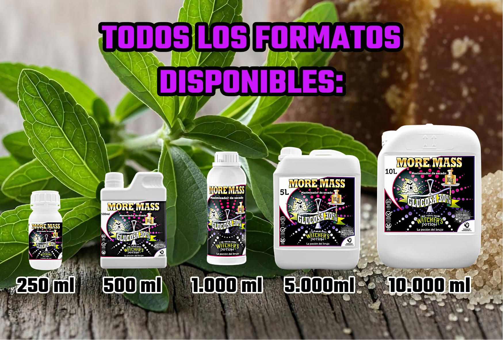 MORE MASS - Witcher's Potion "Cannaboom" - Maximizador de gramos órgano-mineral (500ml)
