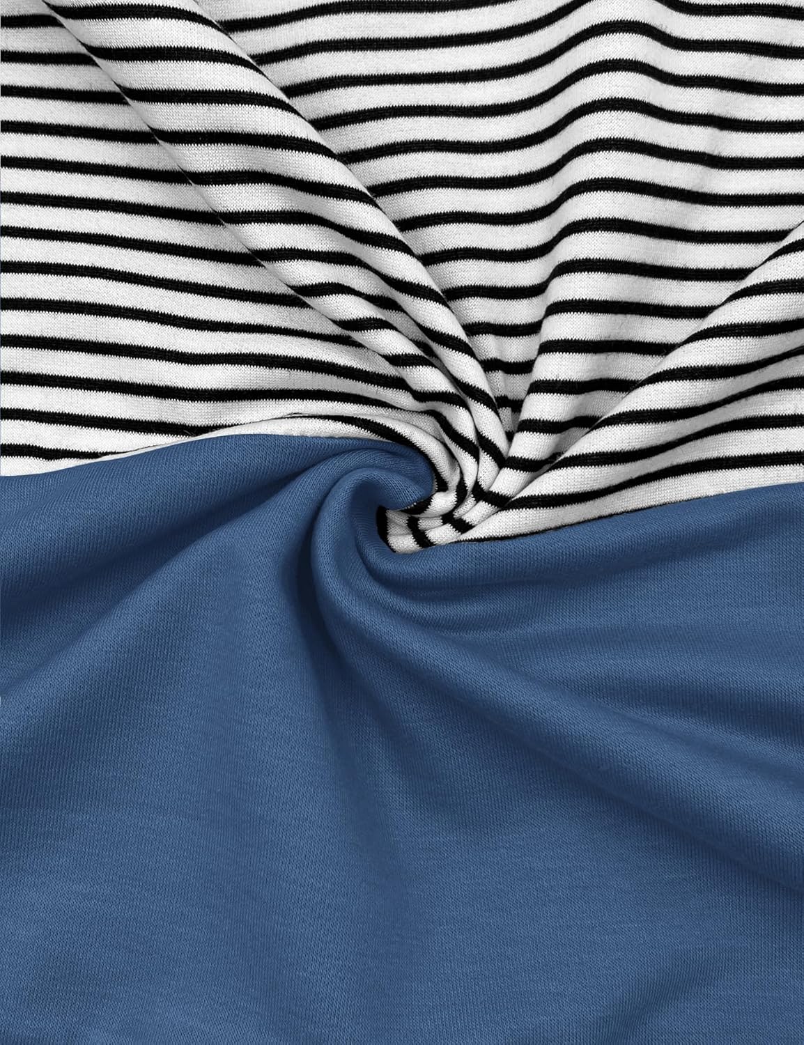 Floral Find Womens Casual Oversized Striped Colorblock Lightweight Sweatshirts Long Sleeve Crewneck Pullover Fall Tops - Image 6