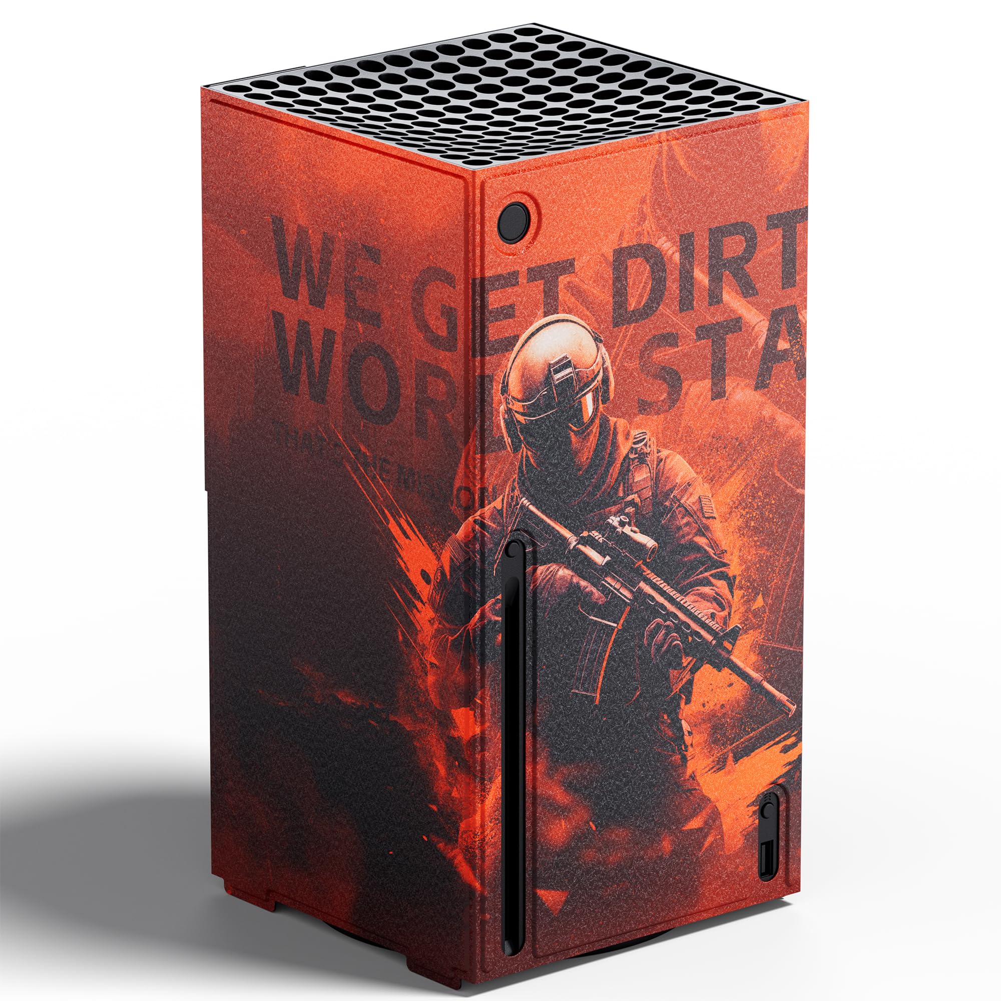 Mytrix Wraps Coque de protection magnétique pour console Xbox Series X Call of Duty Rouge