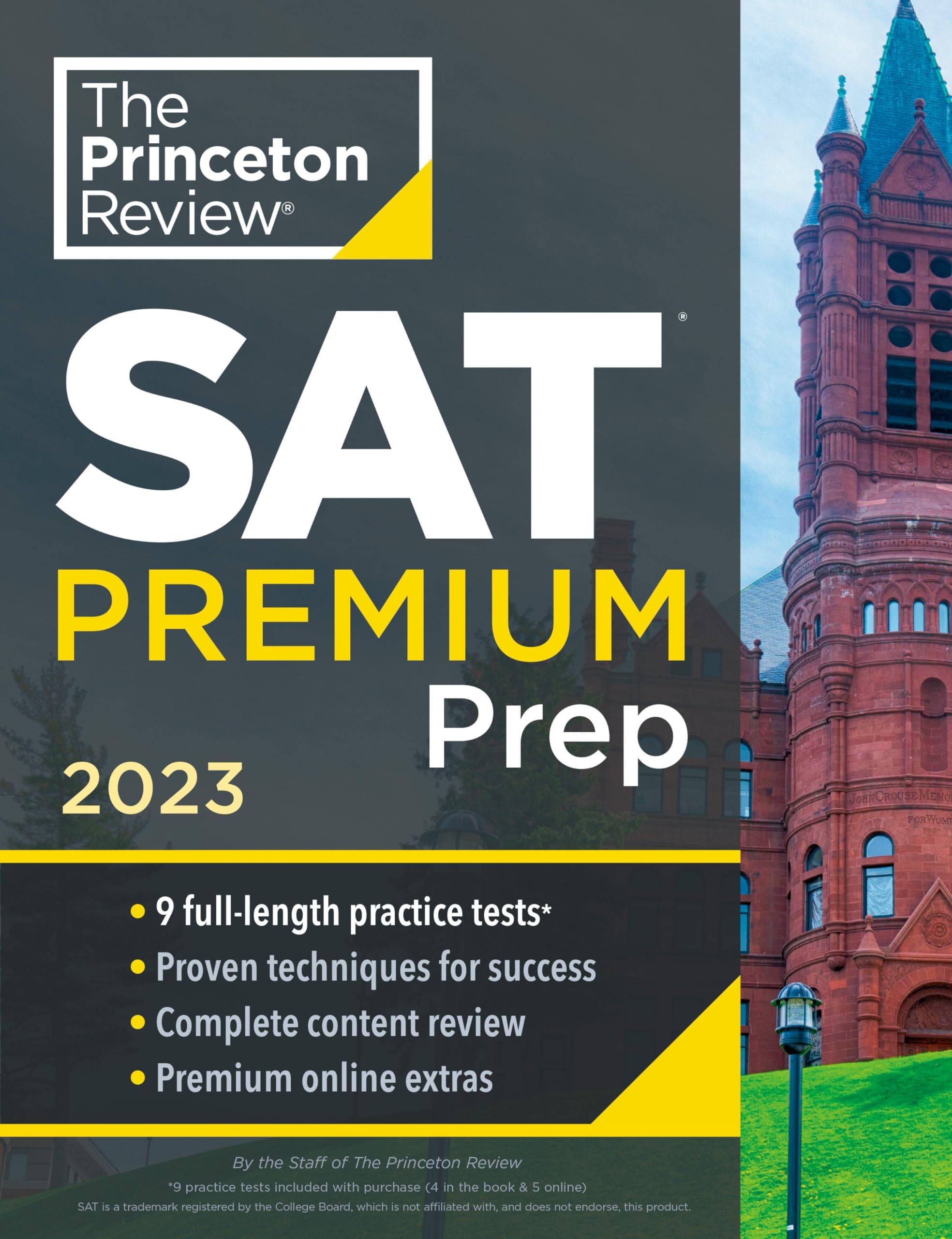 Princeton Review SAT Premium Prep, 2023: 9 Practice Tests + Review & Techniques + Online Tools Paperback – 7 June 2022