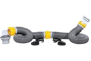 Camco Deluxe RV Swivel Sewer Hose Kit with Bonus Extender