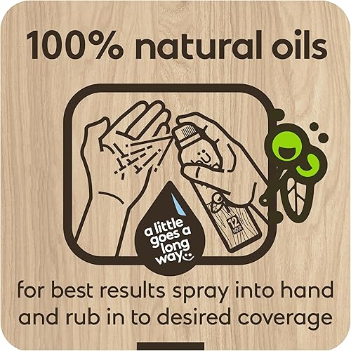 Miniatura 6 de Shubug (2 unidades) Spray repelente de mosquitos natural Protección natural de insectos a base de plantas, sin DEET, fórmula de geraniol con