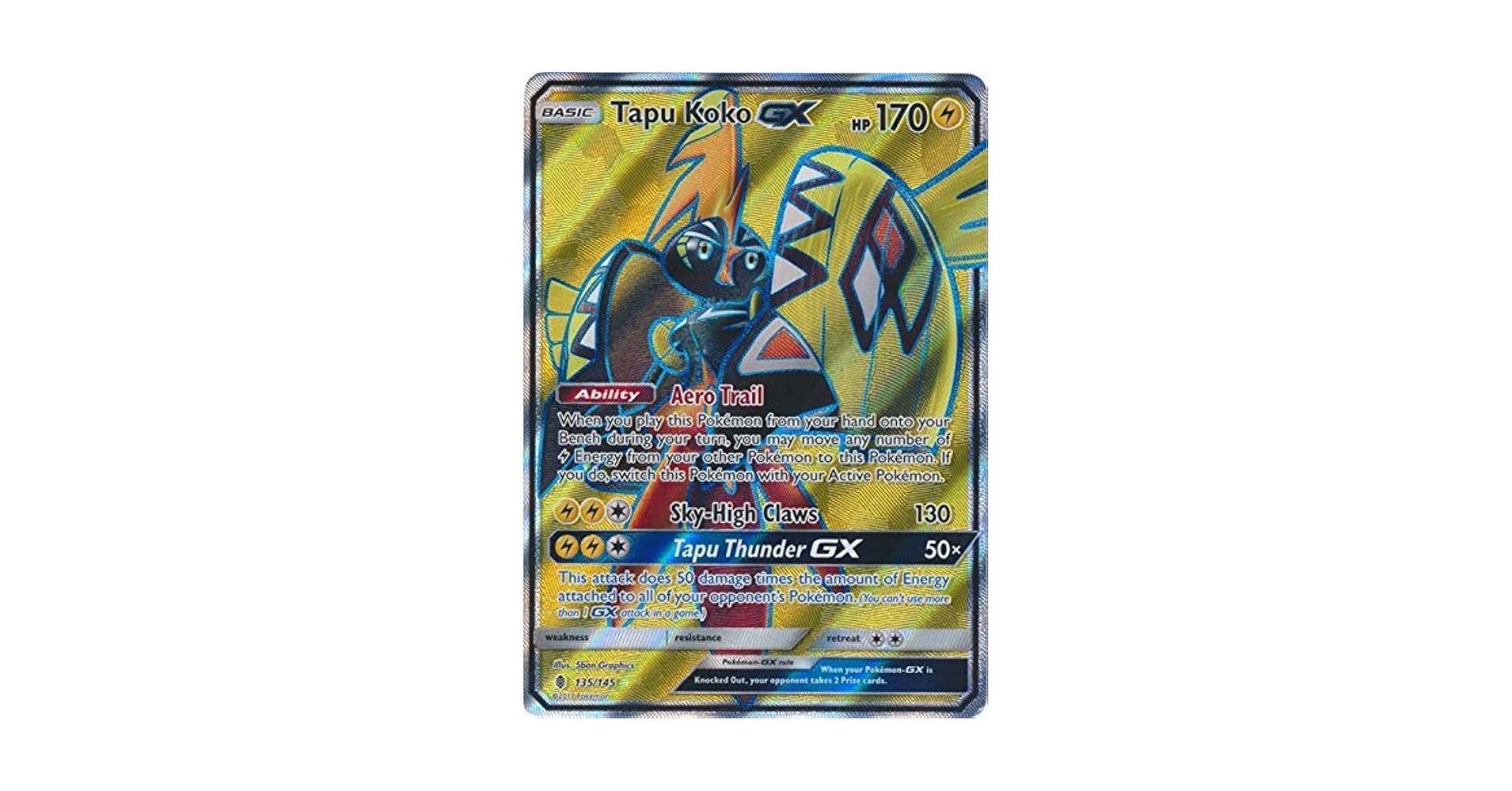 tapukoro NIB FACTORY SEALED Pokemon TCG: Tapu Koko Figure Collection