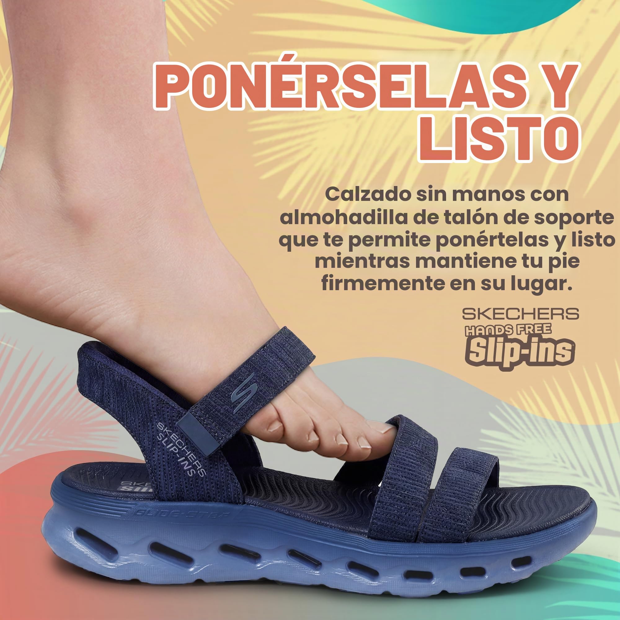 Skechers On-The-go Glide Step 2.0 Hands Free Slip-ins Sandal - Giselle Sandalias para pescadorMujer