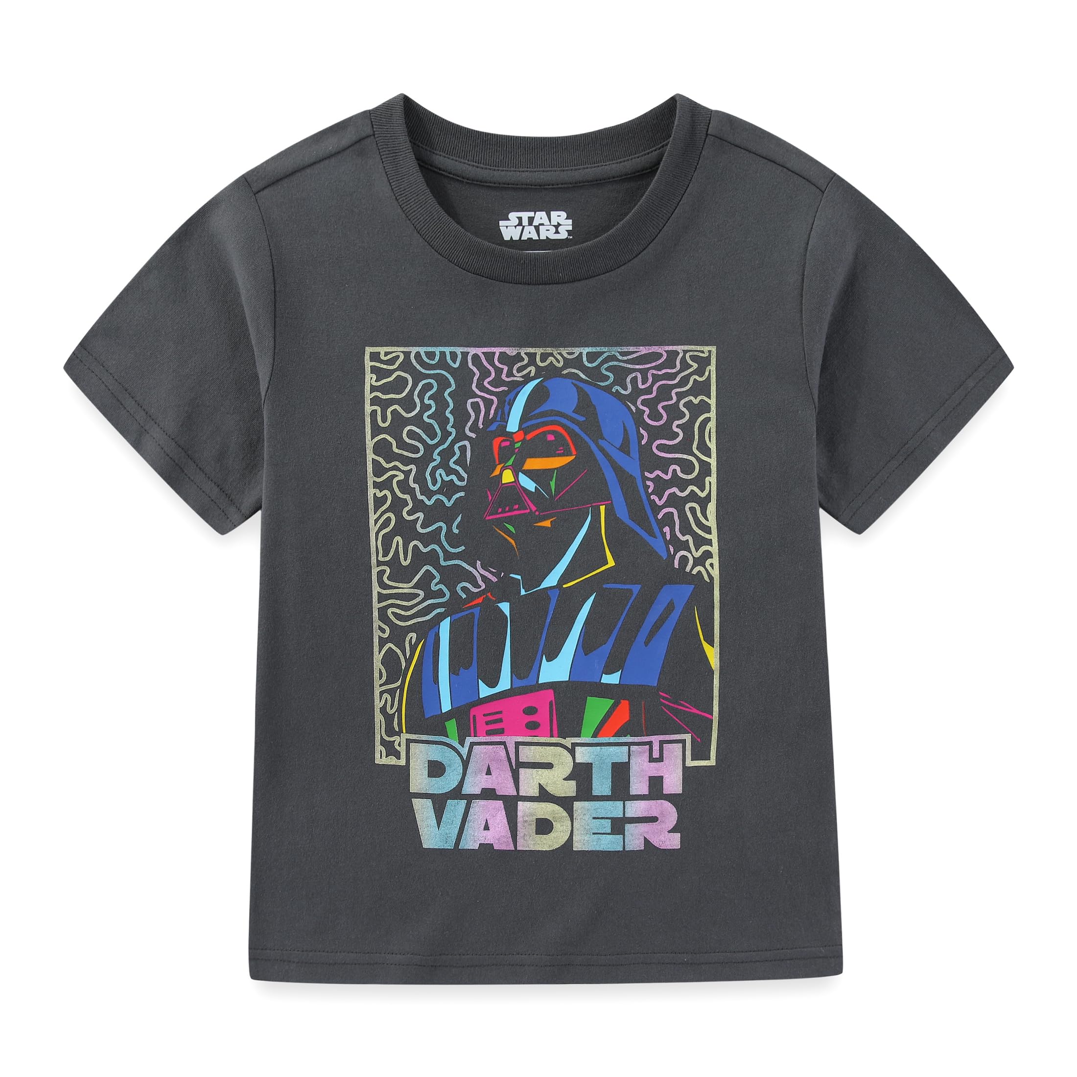 STAR WARS Darth Vader Boys Short Sleeve T-Shirt for Big Kids