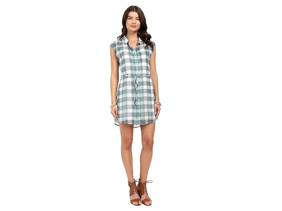 

Jack by BB Dakota Katrin Pastel Plaid Crinkle Gauze Shirtdress (Multi) Women's Dress