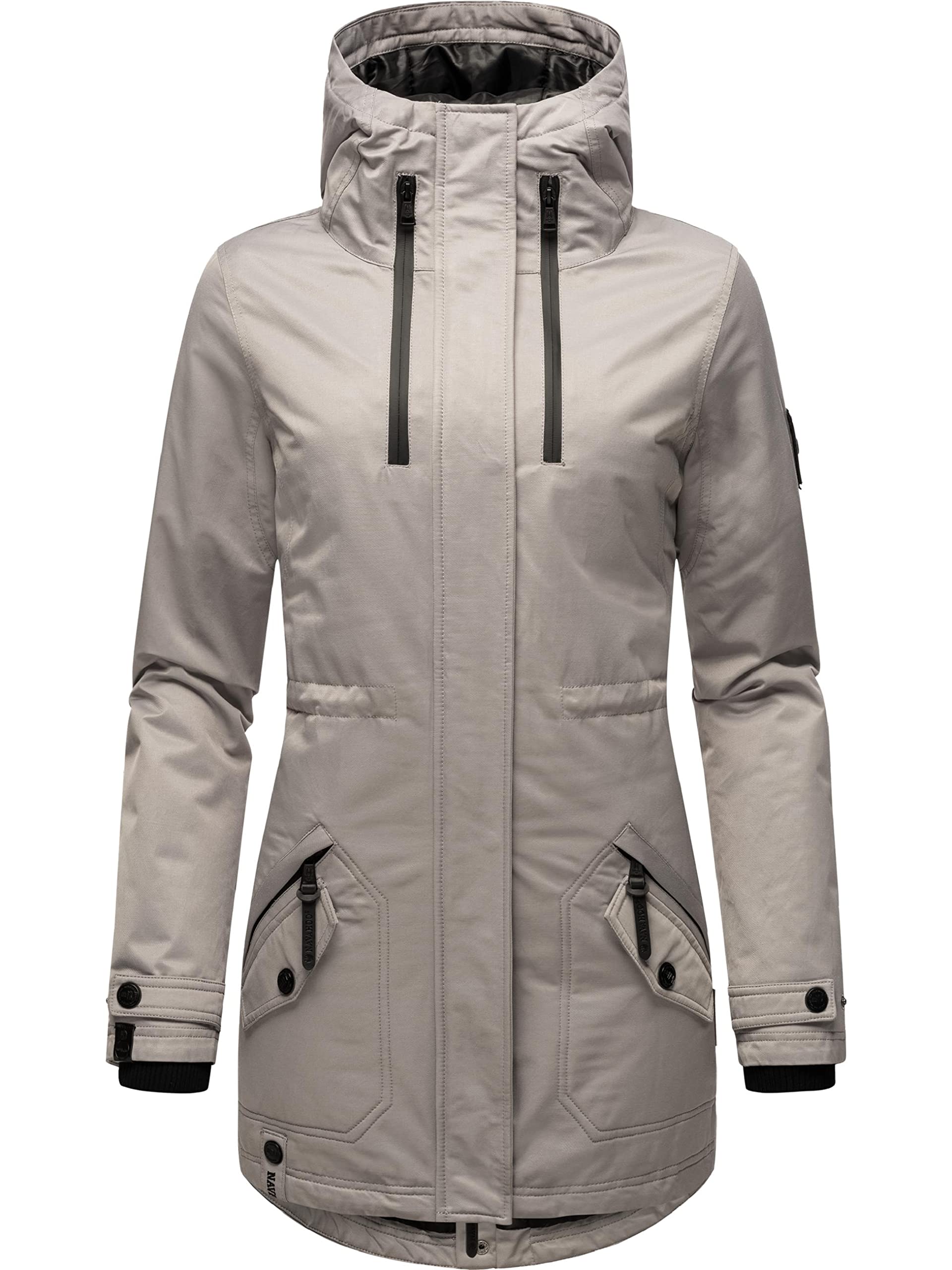 Navahoo Avrille II Women's Warm Winter Short Coat XS - XXL, Zinc grey., S