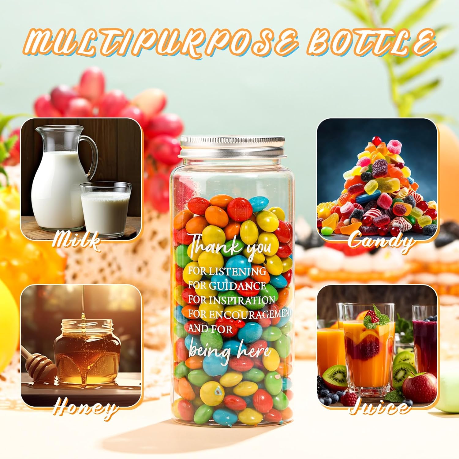 Pickmesh 24 Pcs Appreciation Gifts Bulk Thank You Plastic Cups for Staff 13.5 oz Reusable Tumblers with Lid Straw Inspirational Gifts for Staff Coworker Teacher Nurse Office Supplies - Image 5