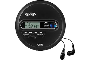Jensen CD-65 Portable CD Player with AM/FM Radio: Experience Seamless Entertainment