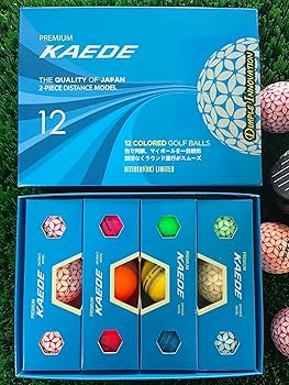 KADEE PLUS+ ゴルフボール 10ダース　おまとめ買い Amazon.co.jp: KAEDE(カエデ) ゴルフボール 12色セット 1ダース