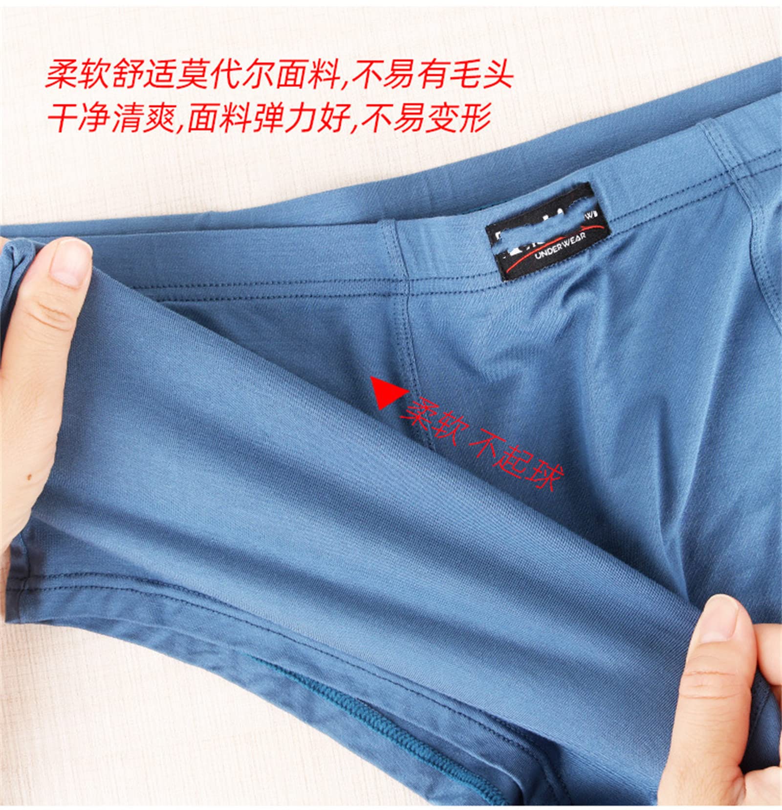 Mutande Uomo 4Pcs / Lot Boxer Biancheria Intima Maschile Plus Big Size 2XL- 13Xl
