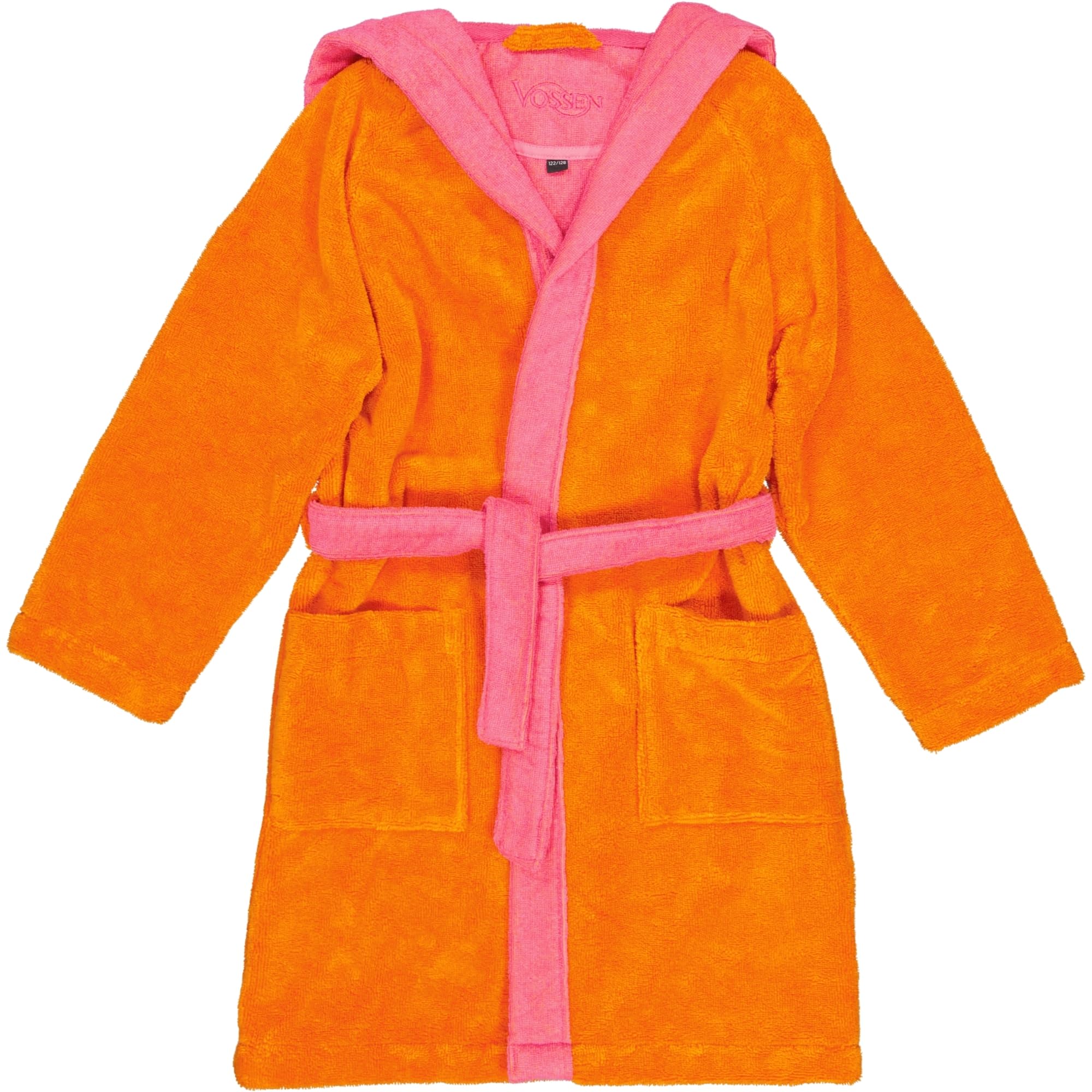 Vossen Kinderbademäntel Kinder Kapuze Bixie electric orange/prim rose - 0006