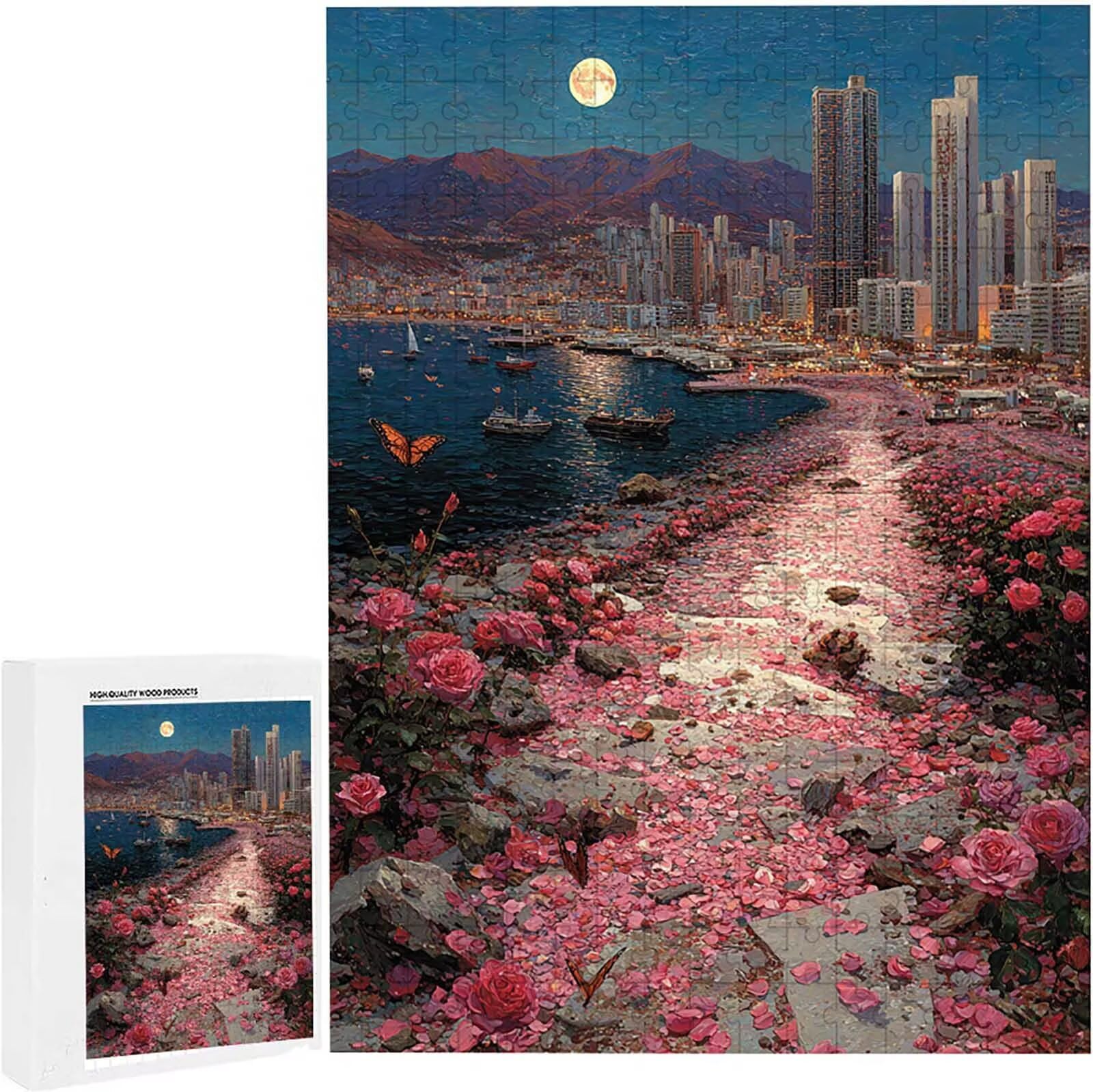 2000 Pezzi di Puzzle, Uomo Fiore 2000 Pezzi di Puzzle per Adulti, Regalo Anniversario, Regalo Natale, Decorazione Casa, Prevenzione Degenerazione Cerebrale Negli Anziani 100 x 70cm PjY7484 D-U