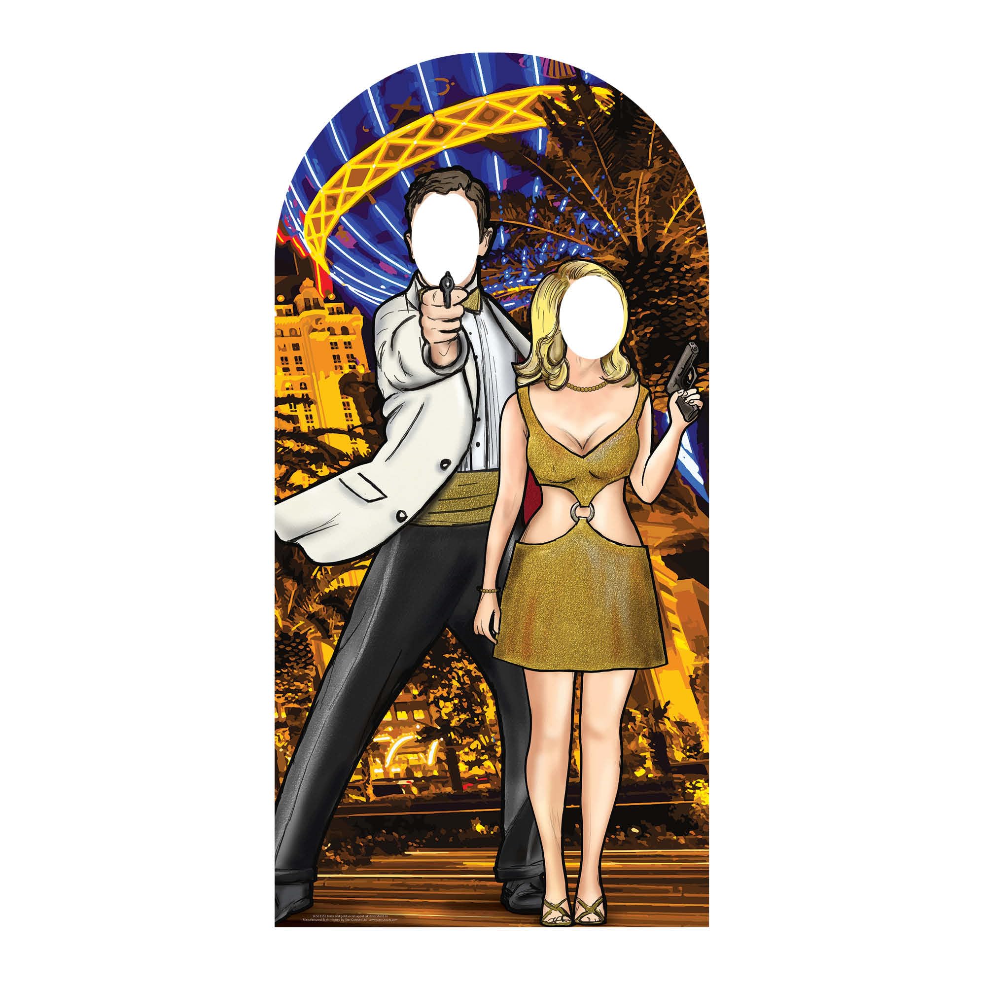 Secret Agent Lifesize Stand In Photo Prop Party Decoration James Bond Spy Event