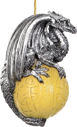 Miniatura 13 de Design Toscano Frost The Gothic Dragon - Adorno navideño para decoración navideña, 3 pulgadas de ancho, 3 pulgadas de profundidad, 5 pulgadas