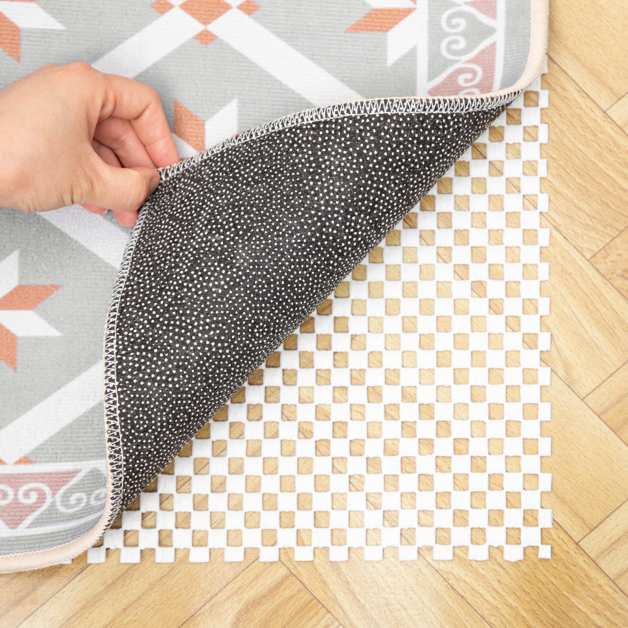 RAY STAR 3 x 5 Feet Extra Strong Grip Non Slip Rug Pad Gripper for Hardwood Floors Protection, Non Skid, Anti Skid Under Carpet Pad, Area Rug Cushion Padding Mat, Safe for All Floors