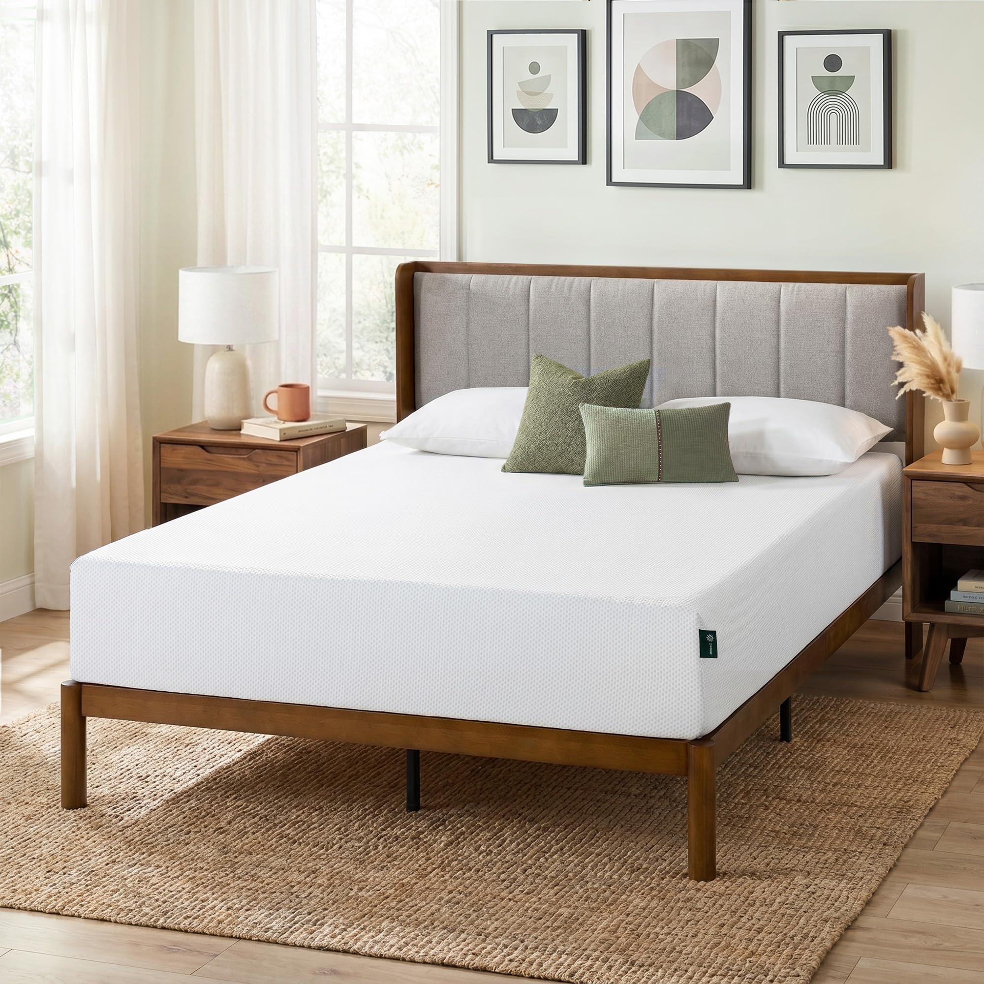 Zinus 10 Inch Green Tea Cooling Memory Foam Mattress