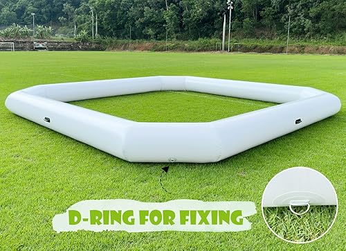 Miniatura 6 de 20 x 20 pies, pista inflable de carreras para autos de parachoques, pista de carreras para automóviles parachoques, pista de autos inflables de Go