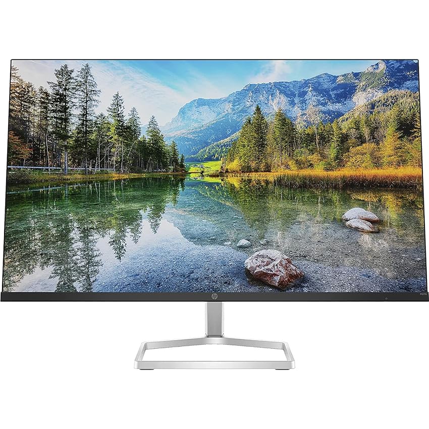 Immagine del prodotto HP - PC M27fe Monitor da 27'', FHD, 16:9, Antiriflesso, Pannello IPS da 75Hz, Tempo di Risposta 5 ms, Reclinabile, AMD FreeSync, 300 Nits, Low Blue Light, HDMI 1.4, VGA, No montaggio VESA, Argento