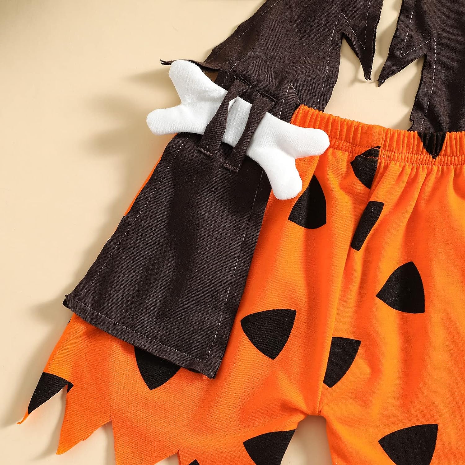 Kids Baby Halloween Caveman Costumes Toddler Boy Girl Halloween Cosplay Dress up Romper Shorts Bone Stick Outfit Set