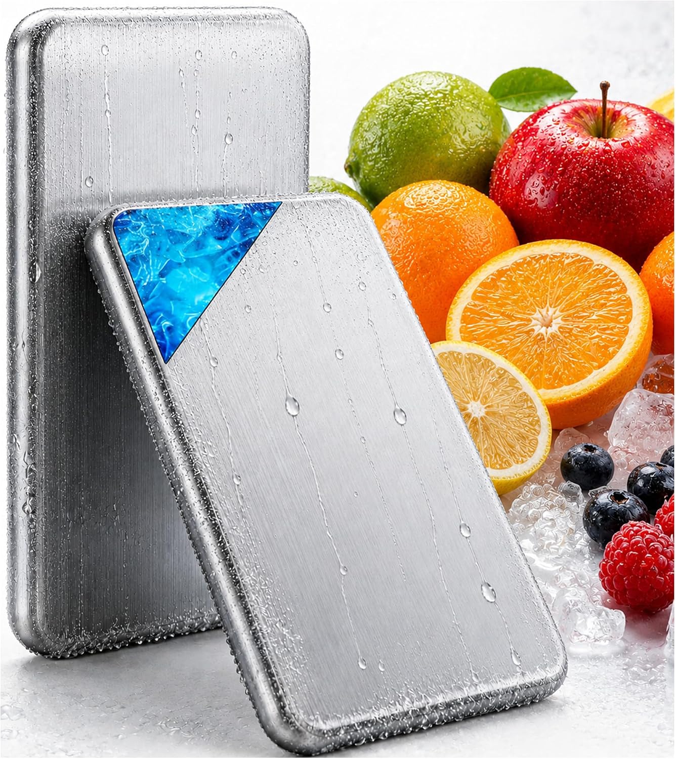 Stainless Steel Ice Packs, Long Time Powerful, Fast Freezing, Space
