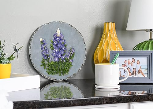 Vista 11 de Nat & Jules - Espray floral de flor roja y brote rosa dimensional para interiores y exteriores, 12 pulgadas, redonda, resina fundida, decoración