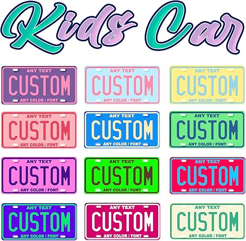 Miniatura 8 de Placa de matrícula personalizada  Etiqueta del vehículo  Placa de automóvil  Placa de motocicleta  Placa de bicicleta  Bicicleta  Car3 para niños