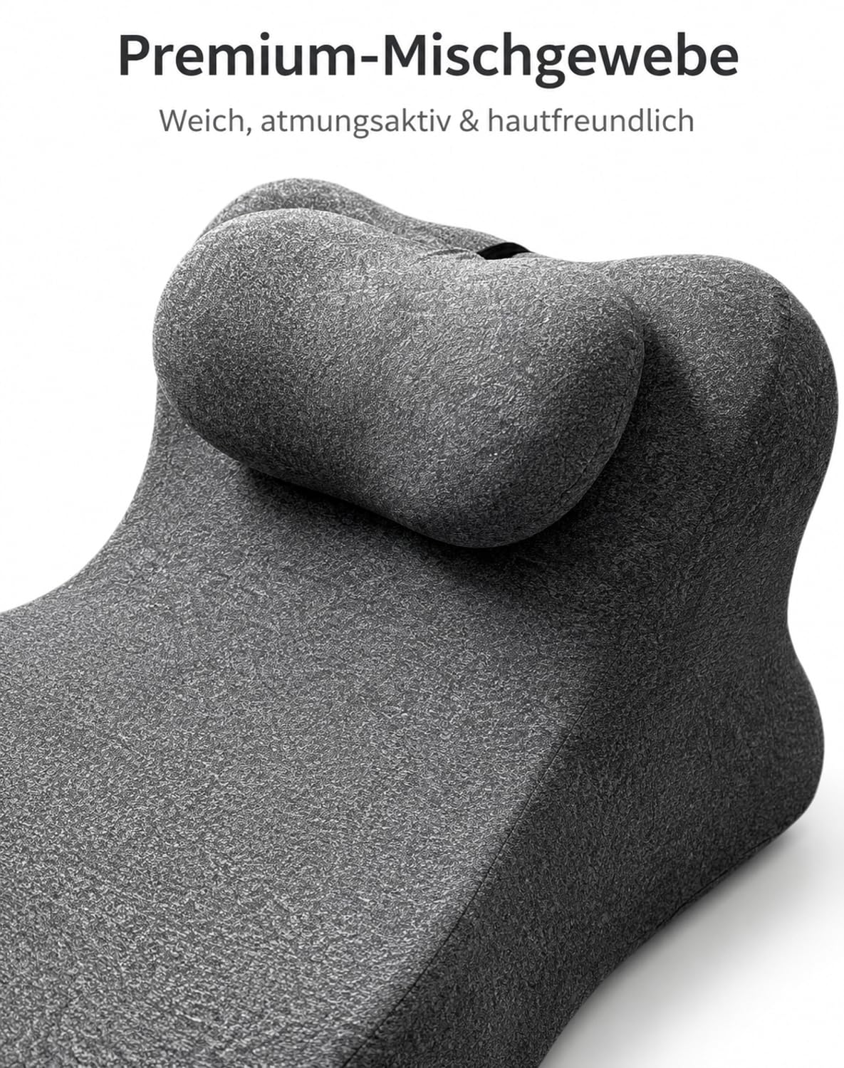 Noleva Kissen 27° geneigt aus Memory-Schaum，Gray | Ergonomische Neigung, Memory-Schaum, Für Nacken & Rücken, Komfortables Liegen