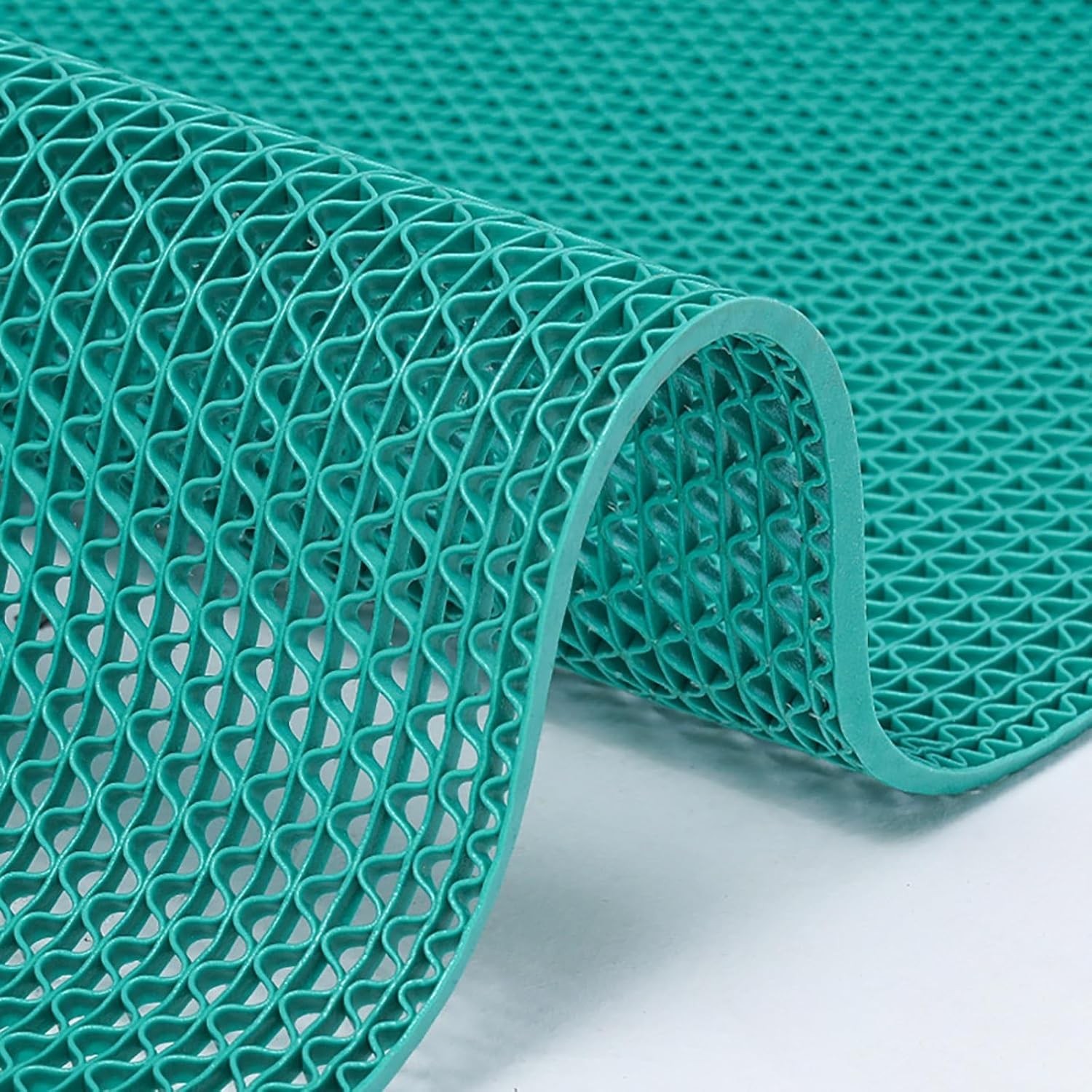 QYMYOZ PVC Heavy-Duty Rubber Mat For Pools, Bathrooms And Corridors High-Performance Drainage, Green(90cmx100cm)