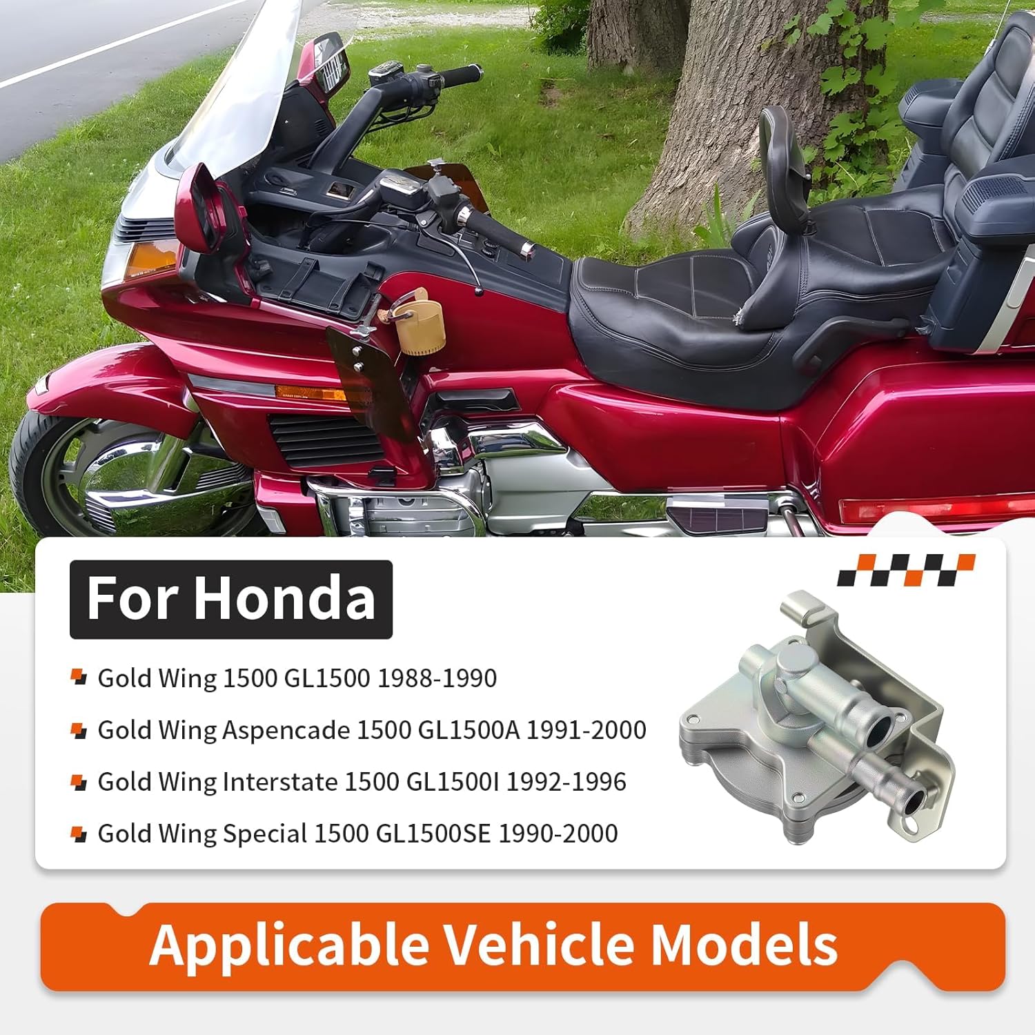 Fuel Gas Auto Petcock Valve For Honda Gold Wing Aspencade Interstate Special 1500 GL1500 GL1500A/I/SE 1988 TO 2000 16970-MN5-023