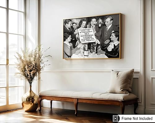 Miniatura 3 de Poster Master Póster de celebración vintage, impresión retro de fin de prohibición, arte de fotografía, arte de alcohol, regalo para él, ella,