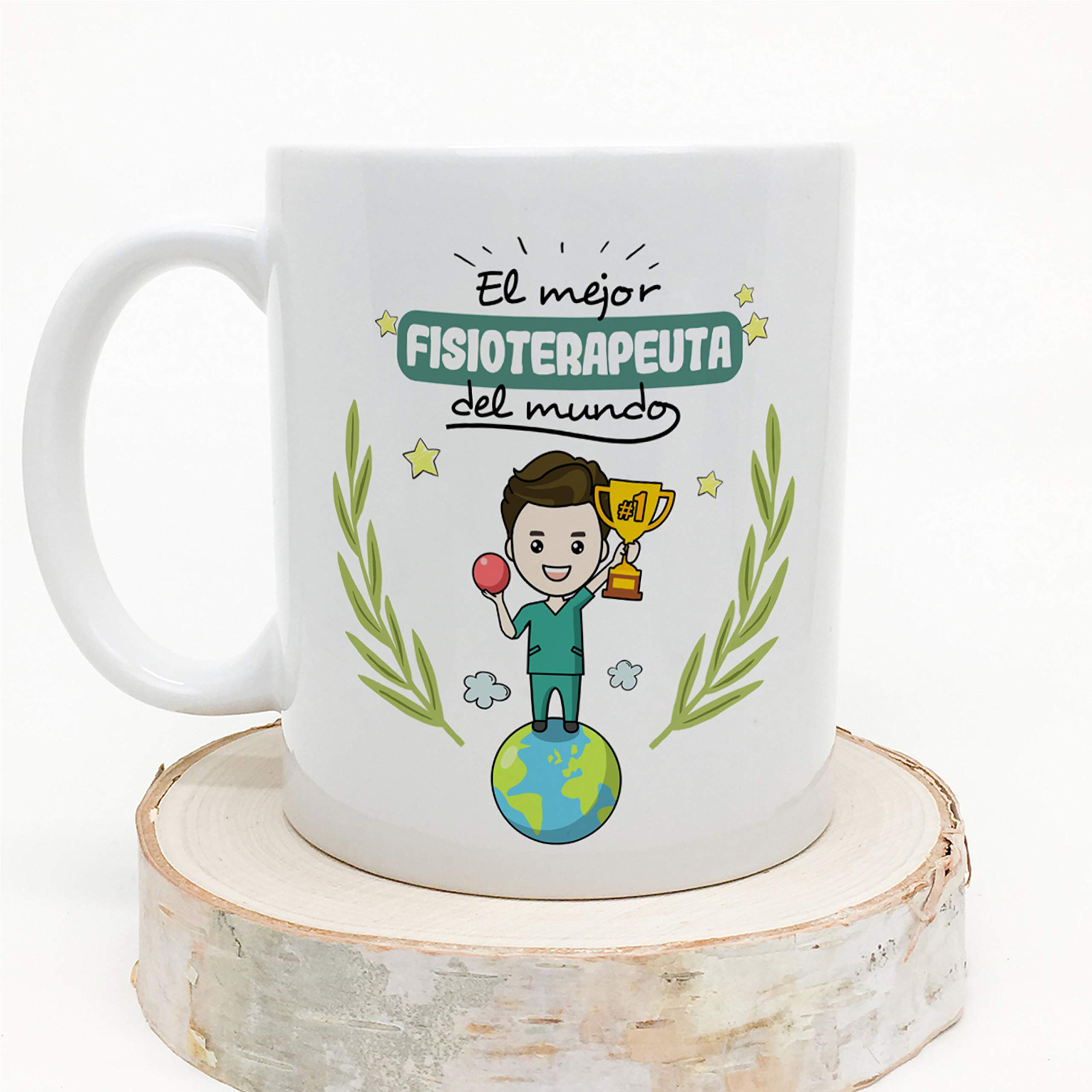 MUGFFINS Taza Fisioterapeuta Hombre (Mejor del Mundo) - Regalos Originales y Divertidos de Fisioterapia — view 2