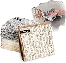 【Easy wipe-off stubborn oil stains with just water】 atRise Oil Stain Cloth, Kitchen Cloth, Dishcloth (Mix 2, 30cm x 30cm 5-piece set)