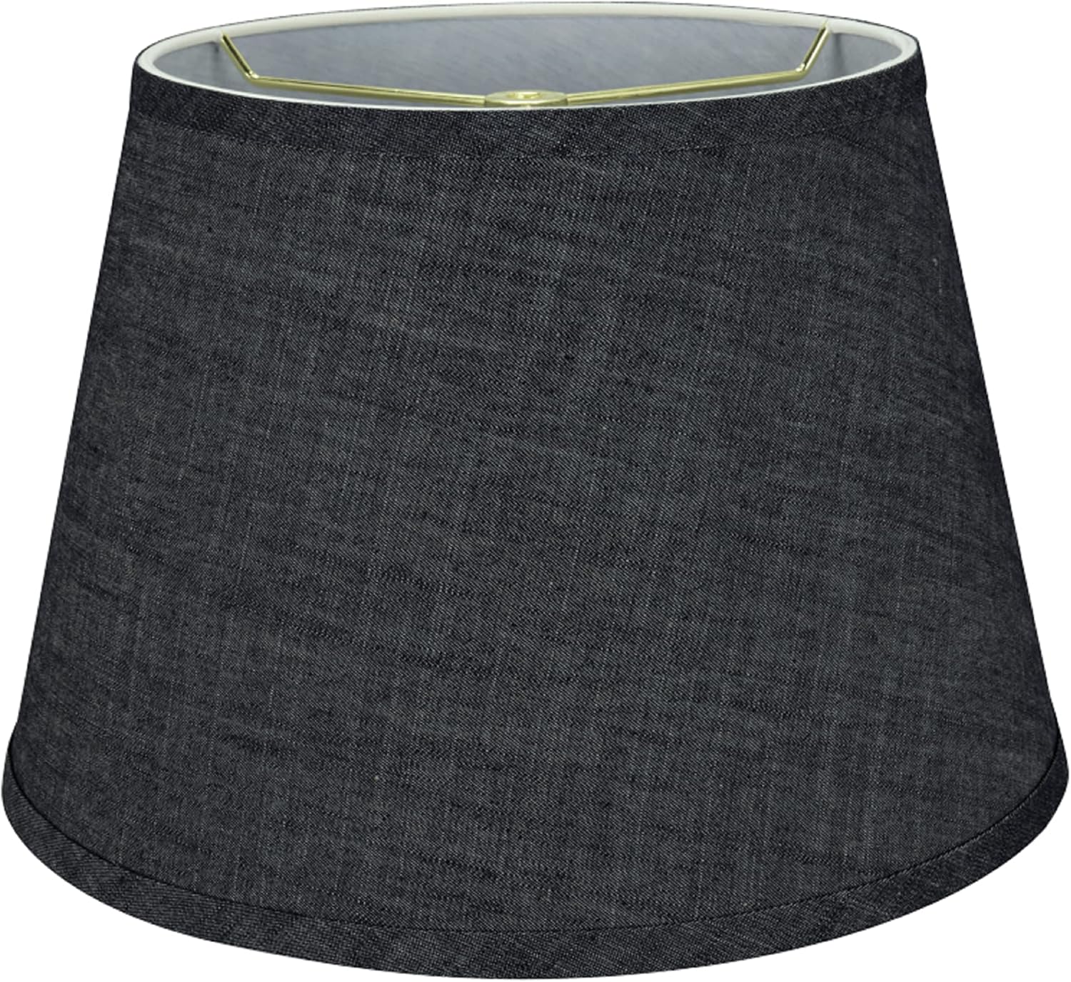 Aspen Creative 32921 Transitional Hardback Empire Shape Spider Construction Lamp Shade in Grey-Blue, 13" wide (9" x 13" x 9")