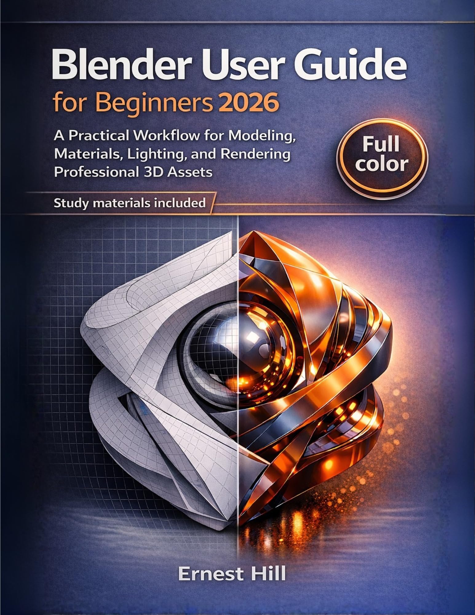 Blender workflow 3D guide de formation débutant en anglais