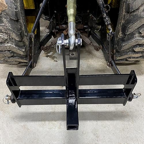 Miniatura 14 de GAOMON Enganche receptor de 3 puntos de 2 pulgadas, receptor HD de 2 pulgadas, adaptador de enganche de 3 puntos para tractores Cat1, LM25H, Kubota