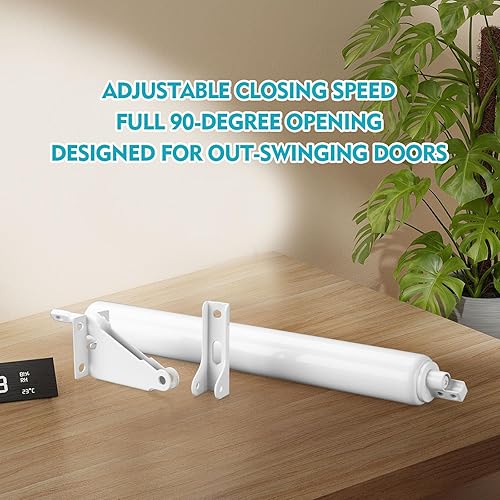 Miniatura 3 de Kit de cierrapuertas de pantalla y tormenta, todo en uno, más cercano para puertas de tormenta pesada  Juego de pestillo de botón para puerta de