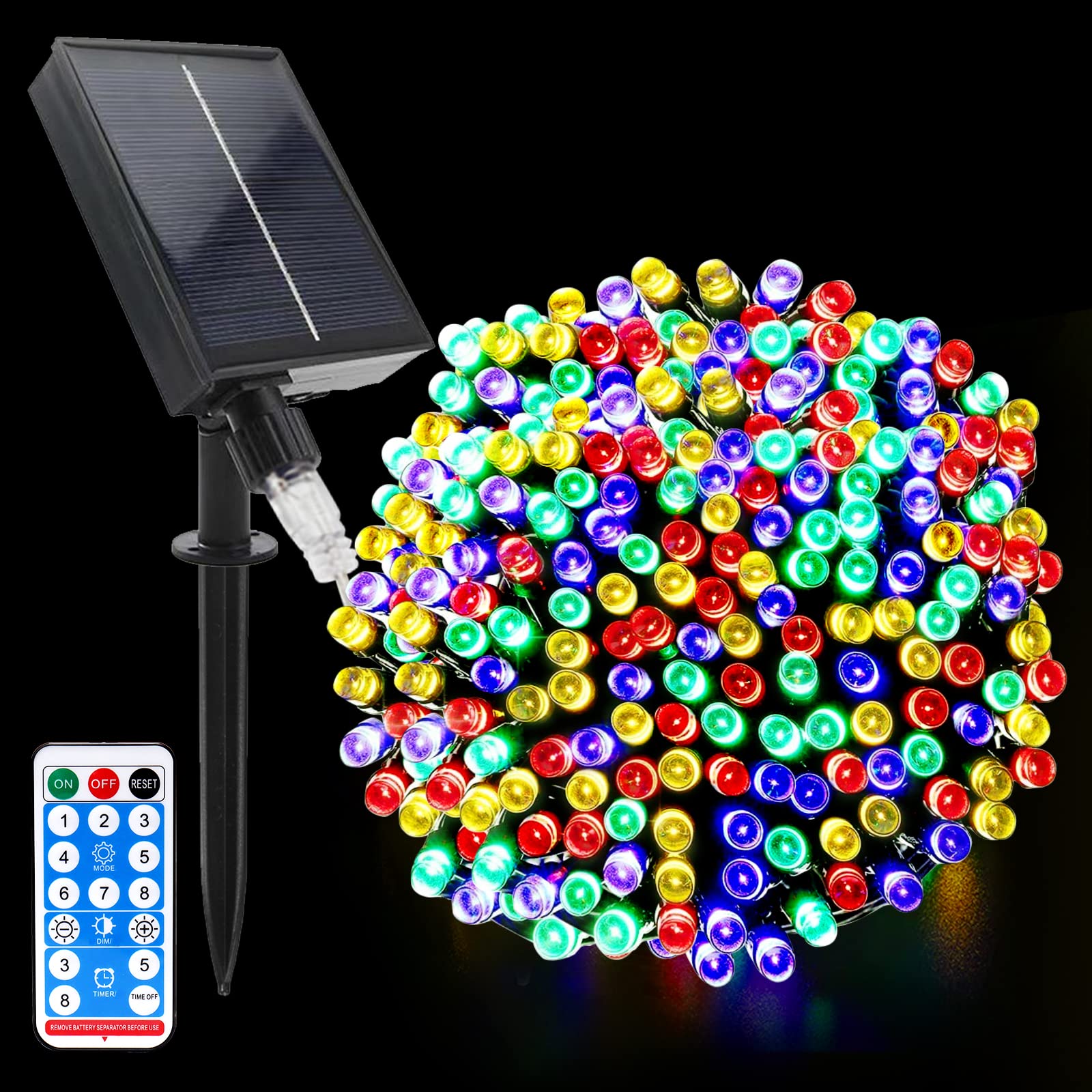 Luci Solari Esterno 22M Con 200 LED - Catena Luminosa Impermeabile IP65, 8 Modalità, Telecomando, Per Giardino E Balcone - Foto 10